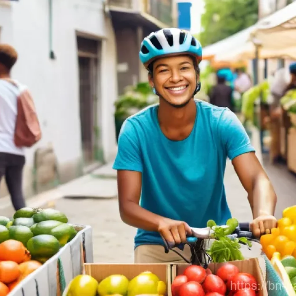 기후 위기와 시민의 자발적 행동 사례 - **A Vibrant Community Embracing Eco-Friendly Daily Habits:** A diverse group of adults and teenagers...